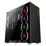 Talius caja E-Atx gaming Avalon cristal templado 4fan USB 3.0