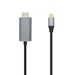 AISENS - CABLE CONVERSOR USB-C A HDMI NEGRO, 1.8M