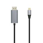 AISENS - CABLE CONVERSOR USB-C A DISPLAYPORT NEGRO, 1.8M