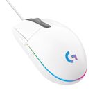 LOGITECH  RATON G203 LIGHTSYNC BLANCO GAMING 8.000 DPI 6 BOTONES