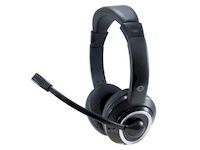 CONCEPTRONIC AURICULAR POLONA CONEXION JACK 3.5MM MICROFONO FLEXIBLE CONTROL DE VOLUMEN INCLUYE ADAPTADOR 1 A 2 JACKS 3.5MM COLOR NEGRO