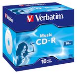 VERBATIM CD-R AUDIO 80m (Pack de 10 unidades)