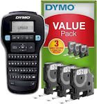 DYMO Rotuladora LABEL MANAGER LM160 kit Etiquetadora + 3 rollos de cinta de etiquetas D1 45013 (2181011)