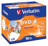 VERBATIM DVD-R 4.7Gb 16x Imprimible (Pack 10 ud)