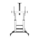 AISENS - SOPORTE DE SUELO PRO CON RUEDAS Y MANIVELA, BANDEJAS PARA DVD Y SOPORTE DE CAMARA PARA MONI