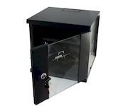 MONOLYTH Armario RACK mural 19” Negro RAL 9004, liso 18U SH6418 600X450 1F-1V-2L