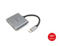 EQUIP ADAPTADOR USB-C MACHO A 2 HDMI HEMBRA 4K