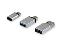 EQUIP PACK ADAPTADORES USB-C OTG USB-C MACHO A USB-A / MICRO USB HEMBRA Y USB-A MACHO A USB-C HEMBRA