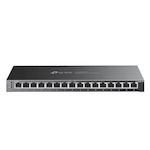 TP-LINK Conmutador inteligente JetStream™ Gigabit de 16 puertos con PoE+ de 8 puertos PUERTO: 8 puertos Gigabit PoE+ ESPECIFICACIONES: 802.3af/at, ali
