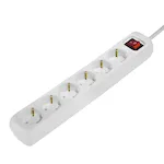 HAMA Home Regleta 6 Tomas Interruptor 1,4m Blanca