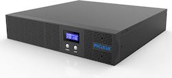 PHASAK SAI 3060VA Protekt Rack Interactivo con AVR, toma protegida y slot SNMP