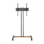 AISENS - SOPORTE DE SUELO ECO CON RUEDA PARA MONITOR/TV 35KG DE 32-55, NEGRO