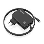 AISENS - CARGADOR GaN 90W PD3.0 1XUSB-C 1.8M, NEGRO