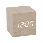 TNB JOY - Reloj LED 3 alarmas - efecto madera