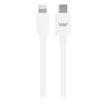 TNB WAY - Cable de carga y sincronización Lightning / USB-C de 1 m - Blanco