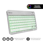 SUBBLIM Teclado Smart Backlit BT Keyboard Silver