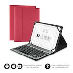 SUBBLIM Funda Tablet KEYTAB PRO BLUETOOTH 10,1" Red