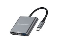 Conceptronic Docking USB-C 3in1 1xHDMI 4K 1xUSB-A 3.0 1xUSB-C Alimentacion 100W