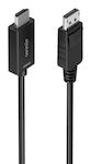 AISENS - CABLE CONVERSOR DISPLAYPORT A HDMI 4K@60HZ, DP/M-HDMI/M, NEGRO, 2.0M