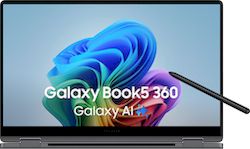 SAMSUNG Portatil GALAXY BOOK5 360 / Intel Core Ultra 5-120U / 16GB / 512GB SSD / 15" / Win11 Pro / Tactil / Garantia 3 años Carry In incluida