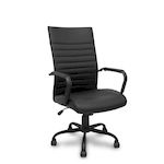 PIQUERAS Y CRESPO FOROL Sillon Opti527 basculante similpiel negro base metalica negra