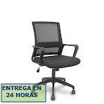 PIQUERAS Y CRESPO FOROL Silla Ergo535 negra basculante respaldo malla negro asiento tela negro ruedas nailon
