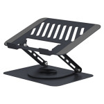 TNB Soporte metalico giratorio de 360° para portatil iClick, gris oscuro