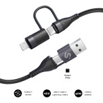 SUBBLIM CABLE TOP 4IN1 60W C-C-L-A 1,2m