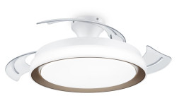 PHILIPS Ventilador Bliss Dorado 35+28 W con luz LED