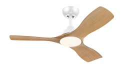 PHILIPS Ventilador Olas Blanco/Madera 28 W (ventilador) +24 W (luz)