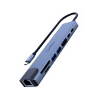 COOLBOX MINIDOCK C81 ALUMINIO USB-C A HDMI 4K/2xUSB-A/PD 100W/USB-C/SD/MICROSD/RJ45