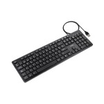 TOOQ TECLADO SILENCIOSO USB 105 TECLAS, NEGRO