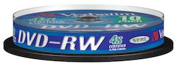 VERBATIM DVD-RW 4.7Gb 4x (Tarrina 10 unidades)