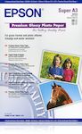 Epson Papel Premium Glossy Photo, 20 Hojas de A3+ - 250g/m2